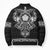 Vikings from Yorkshire Bomber Puffer Jacket Black Spirit of Jorvik - Wonder Print Shop