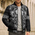 Vikings from Yorkshire Bomber Puffer Jacket Black Spirit of Jorvik - Wonder Print Shop