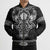 Vikings from Yorkshire Bomber Puffer Jacket Black Spirit of Jorvik - Wonder Print Shop