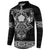 Vikings from Yorkshire Button Sweatshirt Black Spirit of Jorvik - Wonder Print Shop