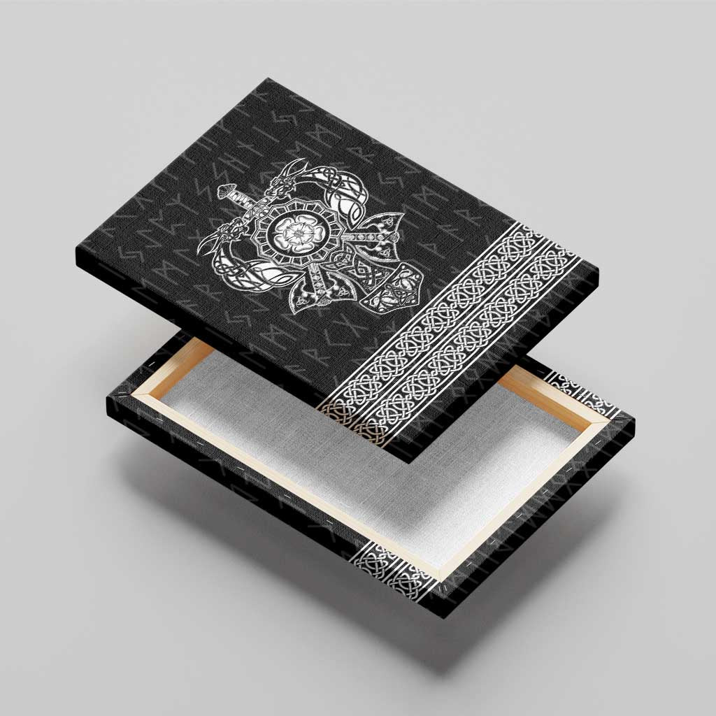 Vikings from Yorkshire Canvas Wall Art Black Spirit of Jorvik - Wonder Print Shop