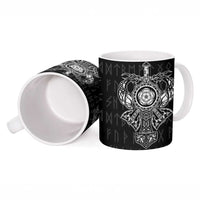 Vikings from Yorkshire Ceramic Mug Black Spirit of Jorvik - Wonder Print Shop