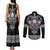 Vikings from Yorkshire Couples Matching Tank Maxi Dress and Long Sleeve Button Shirt Black Spirit of Jorvik - Wonder Print Shop