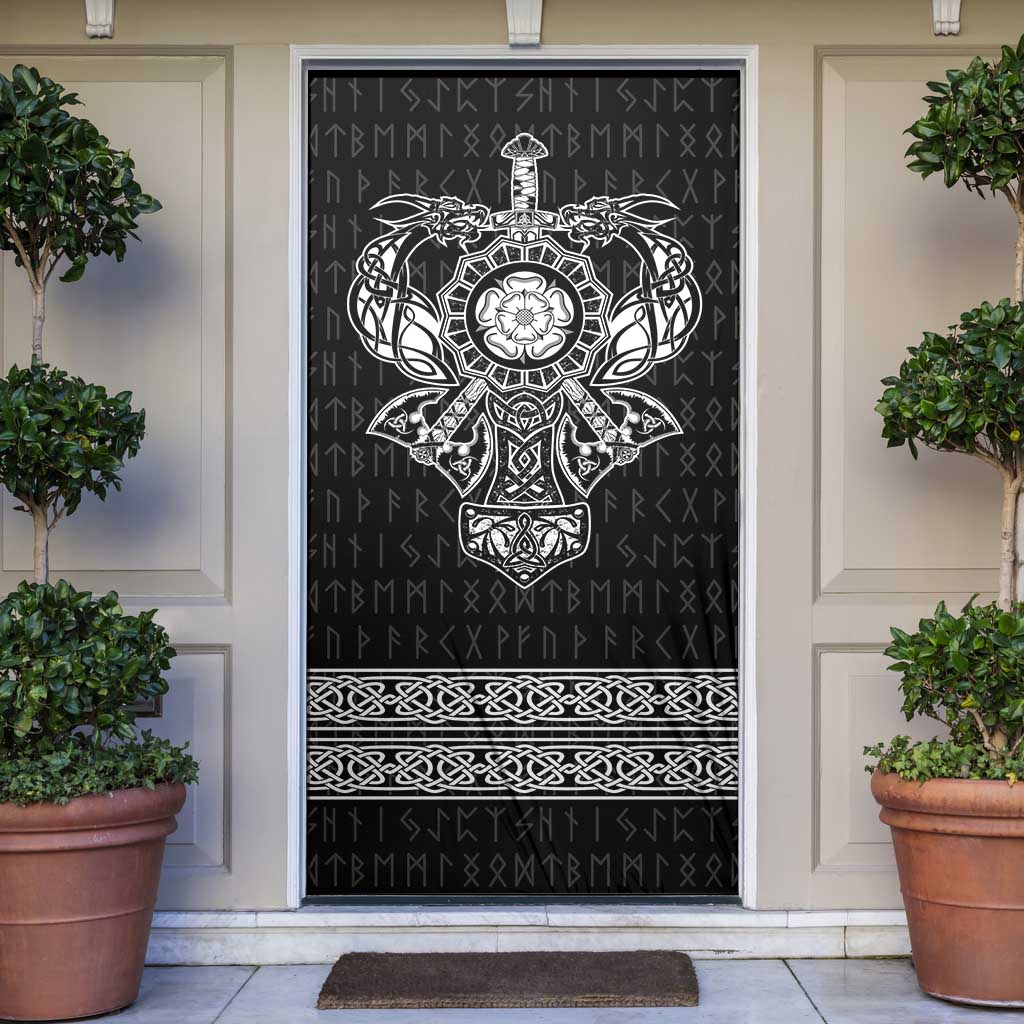 Vikings from Yorkshire Door Cover Black Spirit of Jorvik - Wonder Print Shop