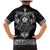Vikings from Yorkshire Family Matching Mermaid Dress and Hawaiian Shirt Black Spirit of Jorvik - Wonder Print Shop