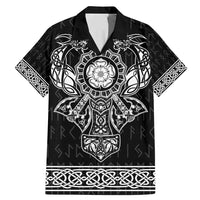 Vikings from Yorkshire Family Matching Mermaid Dress and Hawaiian Shirt Black Spirit of Jorvik - Wonder Print Shop