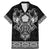Vikings from Yorkshire Family Matching Mermaid Dress and Hawaiian Shirt Black Spirit of Jorvik - Wonder Print Shop