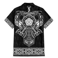 Vikings from Yorkshire Family Matching Mermaid Dress and Hawaiian Shirt Black Spirit of Jorvik - Wonder Print Shop