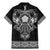 Vikings from Yorkshire Family Matching Mermaid Dress and Hawaiian Shirt Black Spirit of Jorvik - Wonder Print Shop