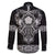 Vikings from Yorkshire Family Matching Off The Shoulder Long Sleeve Dress and Hawaiian Shirt Black Spirit of Jorvik - Wonder Print Shop