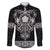 Vikings from Yorkshire Family Matching Short Sleeve Bodycon Dress and Hawaiian Shirt Black Spirit of Jorvik - Wonder Print Shop