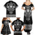Vikings from Yorkshire Family Matching Summer Maxi Dress and Hawaiian Shirt Black Spirit of Jorvik - Wonder Print Shop