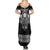 Vikings from Yorkshire Family Matching Summer Maxi Dress and Hawaiian Shirt Black Spirit of Jorvik - Wonder Print Shop