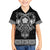 Vikings from Yorkshire Family Matching Tank Maxi Dress and Hawaiian Shirt Black Spirit of Jorvik - Wonder Print Shop