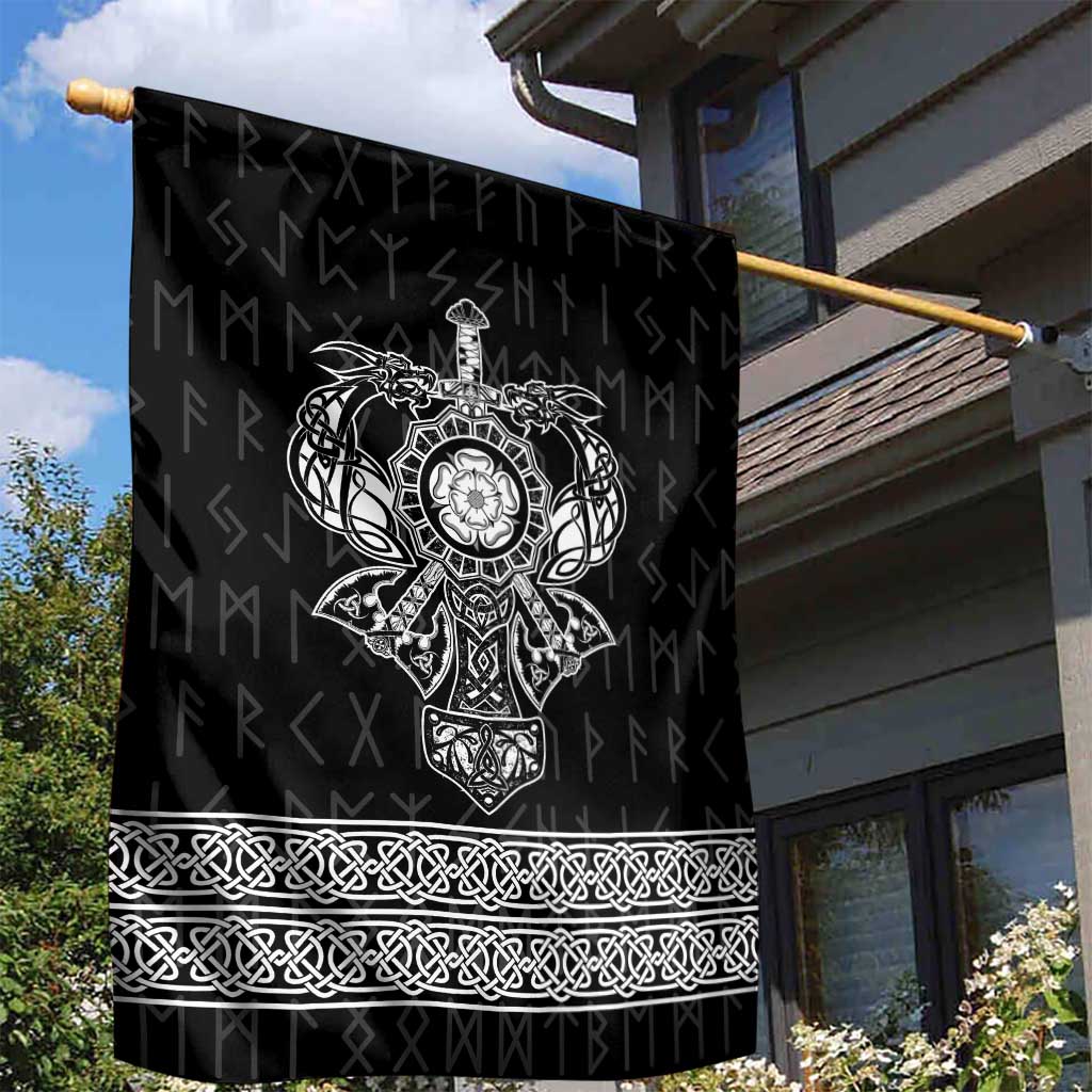 Vikings from Yorkshire Garden Flag Black Spirit of Jorvik - Wonder Print Shop