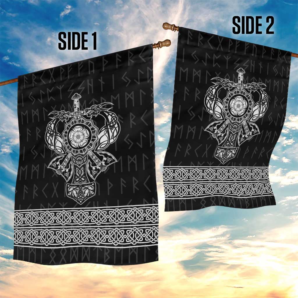 Vikings from Yorkshire Garden Flag Black Spirit of Jorvik - Wonder Print Shop