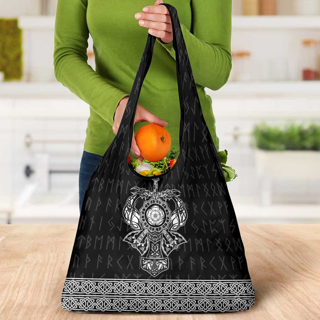 Vikings from Yorkshire Grocery Bag Black Spirit of Jorvik - Wonder Print Shop