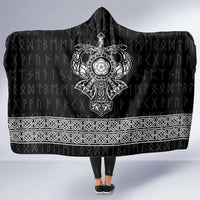 Vikings from Yorkshire Hooded Blanket Black Spirit of Jorvik - Wonder Print Shop