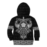 Vikings from Yorkshire Kid Hoodie Black Spirit of Jorvik - Wonder Print Shop