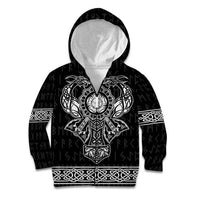 Vikings from Yorkshire Kid Hoodie Black Spirit of Jorvik - Wonder Print Shop