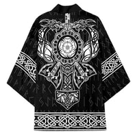 Vikings from Yorkshire Kimono Black Spirit of Jorvik - Wonder Print Shop