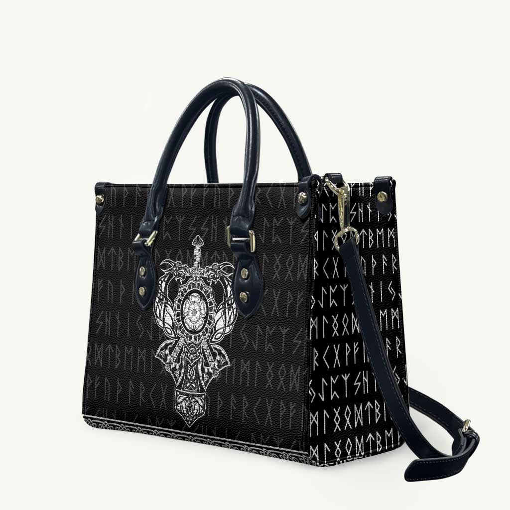 Vikings from Yorkshire Leather Bag Black Spirit of Jorvik - Wonder Print Shop