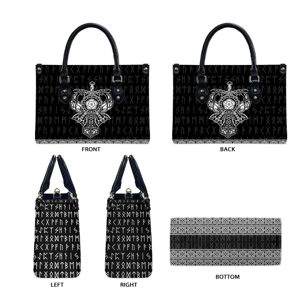 Vikings from Yorkshire Leather Bag Black Spirit of Jorvik - Wonder Print Shop