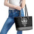 Vikings from Yorkshire Leather Tote Bag Black Spirit of Jorvik - Wonder Print Shop