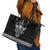Vikings from Yorkshire Leather Tote Bag Black Spirit of Jorvik - Wonder Print Shop