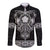 Vikings from Yorkshire Long Sleeve Button Shirt Black Spirit of Jorvik - Wonder Print Shop