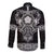 Vikings from Yorkshire Long Sleeve Button Shirt Black Spirit of Jorvik - Wonder Print Shop