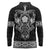 Vikings from Yorkshire Long Sleeve Polo Shirt Black Spirit of Jorvik - Wonder Print Shop