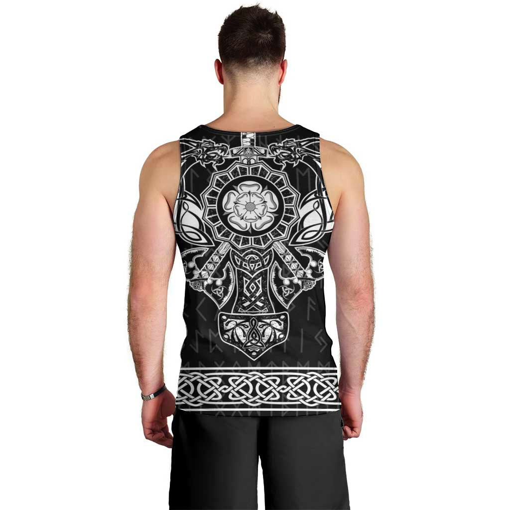 Vikings from Yorkshire Men Tank Top Black Spirit of Jorvik - Wonder Print Shop