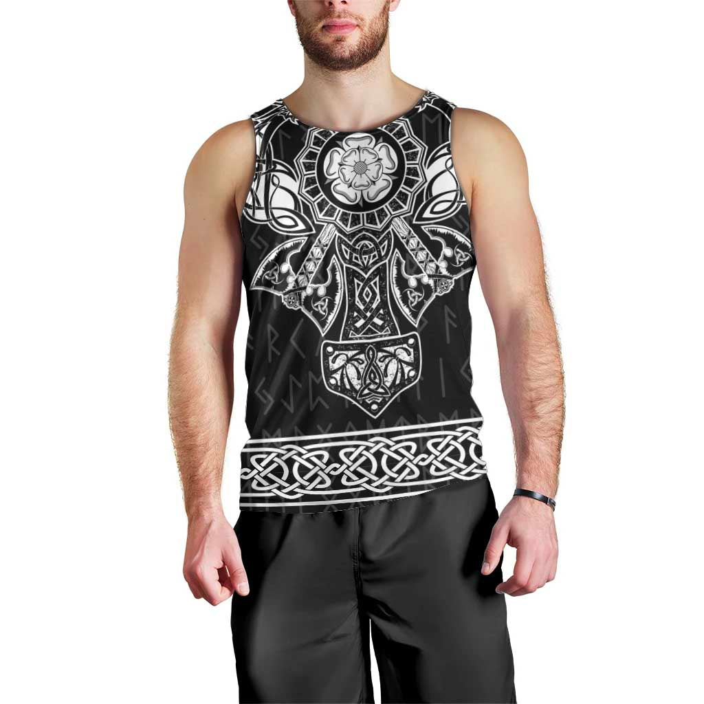 Vikings from Yorkshire Men Tank Top Black Spirit of Jorvik - Wonder Print Shop