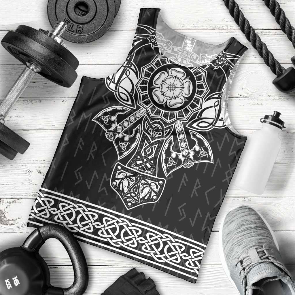 Vikings from Yorkshire Men Tank Top Black Spirit of Jorvik - Wonder Print Shop