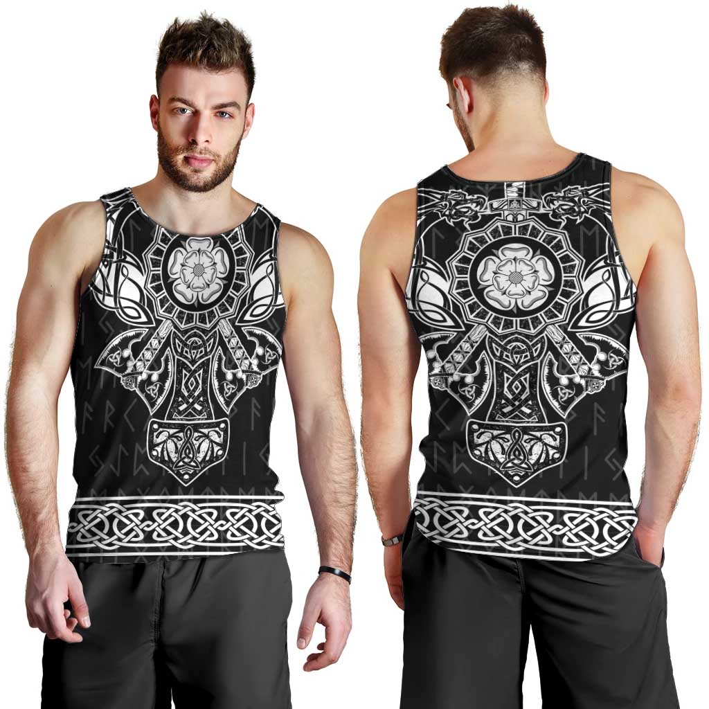 Vikings from Yorkshire Men Tank Top Black Spirit of Jorvik - Wonder Print Shop