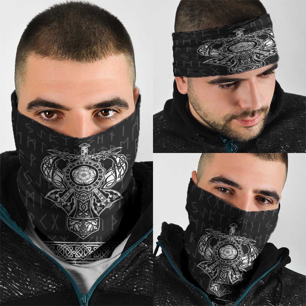 Vikings from Yorkshire Neck Gaiter Black Spirit of Jorvik - Wonder Print Shop