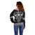Vikings from Yorkshire Off Shoulder Sweater Black Spirit of Jorvik - Wonder Print Shop