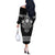 Vikings from Yorkshire Off The Shoulder Long Sleeve Dress Black Spirit of Jorvik - Wonder Print Shop