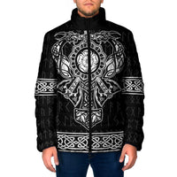Vikings from Yorkshire Padded Jacket Black Spirit of Jorvik - Wonder Print Shop