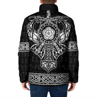 Vikings from Yorkshire Padded Jacket Black Spirit of Jorvik - Wonder Print Shop