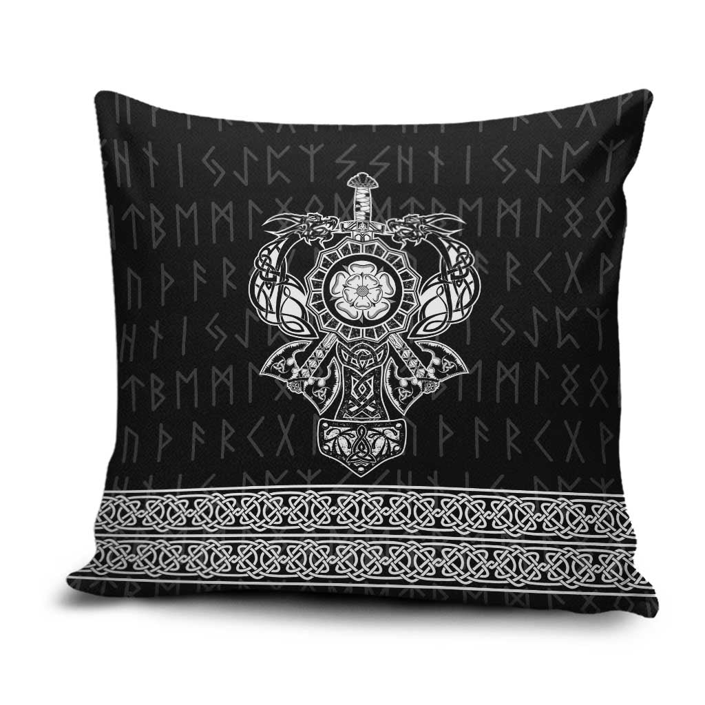 Vikings from Yorkshire Pillow Cover Black Spirit of Jorvik - Wonder Print Shop