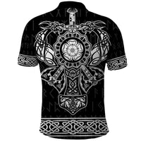 Vikings from Yorkshire Polo Shirt Black Spirit of Jorvik - Wonder Print Shop