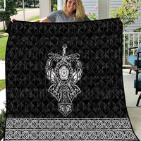 Vikings from Yorkshire Quilt Black Spirit of Jorvik - Wonder Print Shop