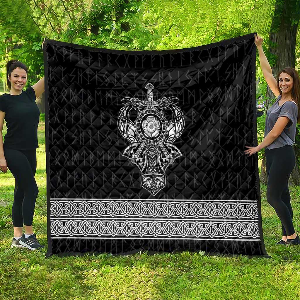 Vikings from Yorkshire Quilt Black Spirit of Jorvik - Wonder Print Shop