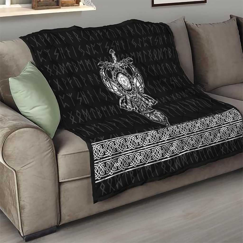 Vikings from Yorkshire Quilt Black Spirit of Jorvik - Wonder Print Shop