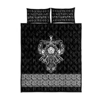 Vikings from Yorkshire Quilt Bed Set Black Spirit of Jorvik - Wonder Print Shop