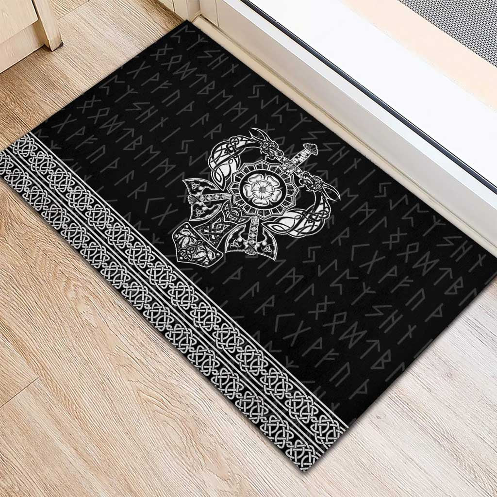 Vikings from Yorkshire Rubber Doormat Black Spirit of Jorvik - Wonder Print Shop