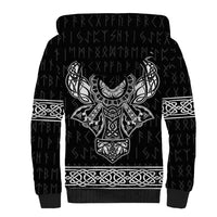 Vikings from Yorkshire Sherpa Hoodie Black Spirit of Jorvik - Wonder Print Shop