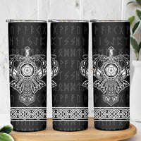 Vikings from Yorkshire Skinny Tumbler Black Spirit of Jorvik - Wonder Print Shop